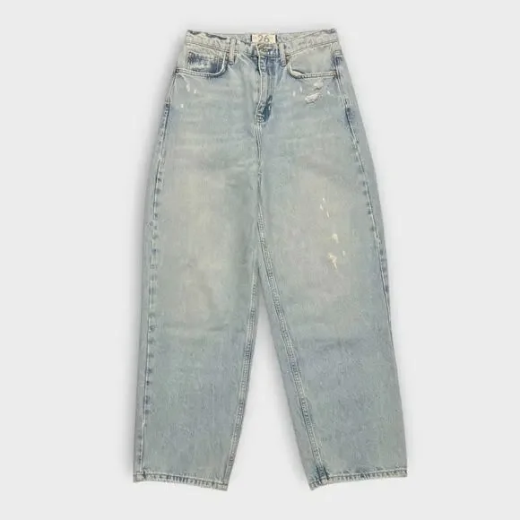 Free People x We The Free Frank Dad Jean in Sunday Blue Size 26 - Picture 2 of 8